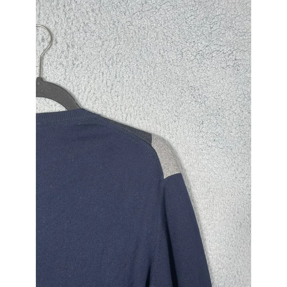 Lacoste Mens Size 7/XXL Blue Pullover Crewneck Sweater